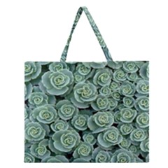 Realflowers Zipper Large Tote Bag by Sparkle