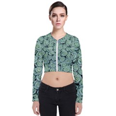 Realflowers Long Sleeve Zip Up Bomber Jacket by Sparkle