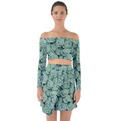 Realflowers Off Shoulder Top With Skirt Set by Sparkle