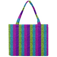 Glitter Strips Mini Tote Bag