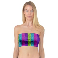 Glitter Strips Bandeau Top by Sparkle