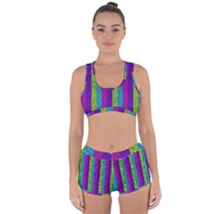 Glitter Strips Racerback Boyleg Bikini Set by Sparkle