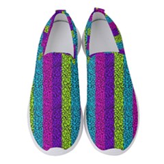 Glitter Strips Women s Slip On Sneakers by Sparkle