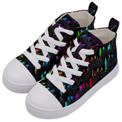 Rainbowwaves Kids  Mid-top Canvas Sneakers by Sparkle
