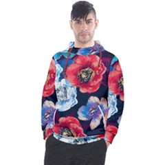 Flowers Pattern Men s Pullover Hoodie