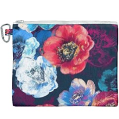 Flowers Pattern Canvas Cosmetic Bag (xxxl) by Sparkle