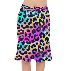 Animal Print Short Mermaid Skirt by Sparkle