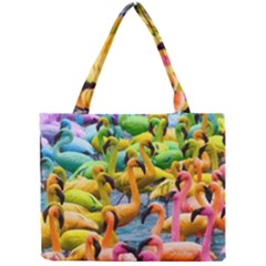 Rainbow Flamingos Mini Tote Bag