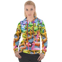 Rainbow Flamingos Women s Overhead Hoodie