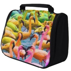 Rainbow Flamingos Full Print Travel Pouch (Big)