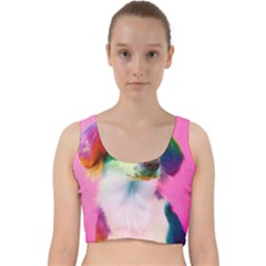 Rainbowdog Velvet Racer Back Crop Top by Sparkle