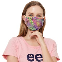 Rainbowwaves Fitted Cloth Face Mask (adult) by Sparkle