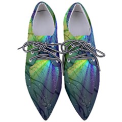 Rainbow Rain Pointed Oxford Shoes by Sparkle