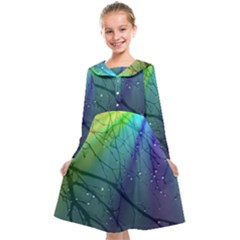 Rainbow Rain Kids  Midi Sailor Dress by Sparkle