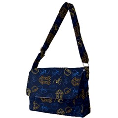 Tribal Festive Folk Pattern Full Print Messenger Bag (s) by tmsartbazaar