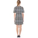 Abstract Boho Style Geometric Sixties Short Sleeve Mini Dress View2