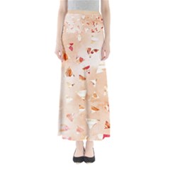 Autumn Abstract Full Length Maxi Skirt