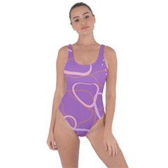 Abstract Purple Pattern Design Bring Sexy Back Swimsuit by brightlightarts