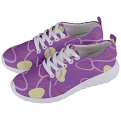 Abstract Purple Pattern Design Men s Lightweight Sports Shoes by brightlightarts