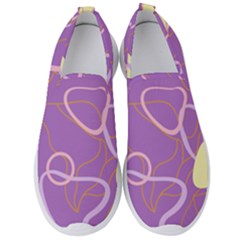 Abstract Purple Pattern Design Men s Slip On Sneakers by brightlightarts