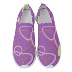 Abstract Purple Pattern Design Women s Slip On Sneakers by brightlightarts