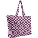 Two Tone Lattice Pattern Simple Shoulder Bag View2