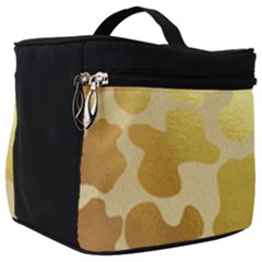 Glam Cow Print Pattern Make Up Travel Bag (big) by kellehco