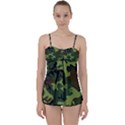 Forest camo pattern, army themed design, soldier Babydoll Tankini Set View1