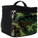 Forest camo pattern, army themed design, soldier Make Up Travel Bag (Big) View1