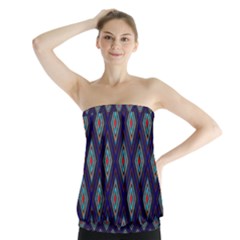 Colorful Diamonds Pattern3 Strapless Top by bloomingvinedesign