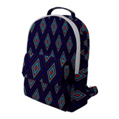 Colorful Diamonds Pattern3 Flap Pocket Backpack (large) by bloomingvinedesign