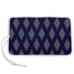 Colorful Diamonds Pattern3 Pen Storage Case (l) by bloomingvinedesign