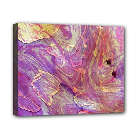 Marbling Abstract Layers Canvas 10  X 8  (stretched) by kaleidomarblingart