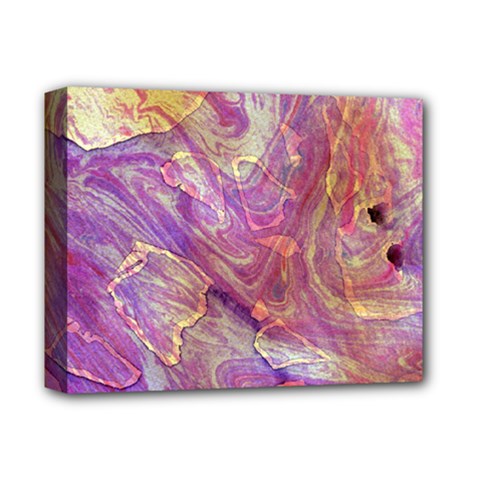 Marbling Abstract Layers Deluxe Canvas 14  X 11  (stretched) by kaleidomarblingart