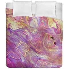 Marbling Abstract Layers Duvet Cover Double Side (california King Size) by kaleidomarblingart