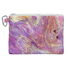 Marbling Abstract Layers Canvas Cosmetic Bag (xl) by kaleidomarblingart