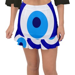 Evil Eye Fishtail Mini Chiffon Skirt by abbeyz71