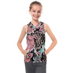 Paola De Giovanni-dragons Fire Iii Kids  Sleeveless Hoodie by kaleidomarblingart