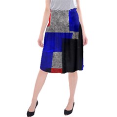 Abstract Tiles  Midi Beach Skirt by essentialimage