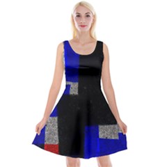 Abstract Tiles  Reversible Velvet Sleeveless Dress by essentialimage