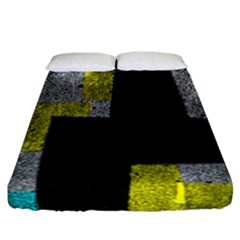 Abstract Tiles Fitted Sheet (california King Size) by essentialimage