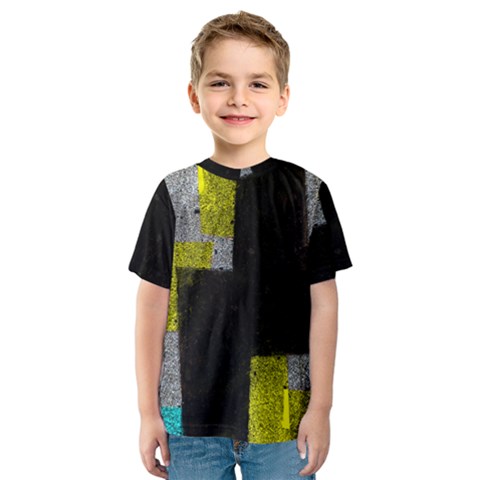 Abstract Tiles Kids  Sport Mesh Tee by essentialimage