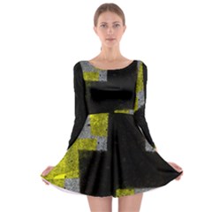 Abstract Tiles Long Sleeve Skater Dress by essentialimage