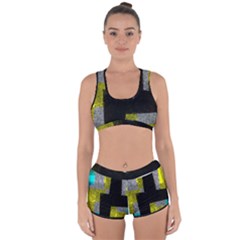 Abstract Tiles Racerback Boyleg Bikini Set by essentialimage