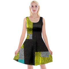 Abstract Tiles Reversible Velvet Sleeveless Dress by essentialimage