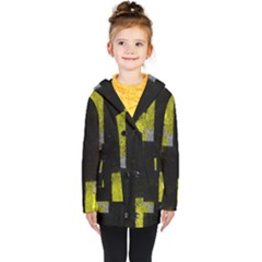 Abstract Tiles Kids  Double Breasted Button Coat by essentialimage