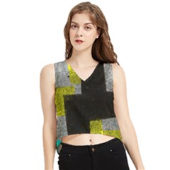 Abstract Tiles V-neck Cropped Tank Top by essentialimage