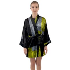 Abstract Tiles Long Sleeve Satin Kimono by essentialimage