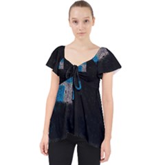 Abstract Tiles Lace Front Dolly Top by essentialimage