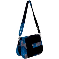 Abstract Tiles Saddle Handbag by essentialimage
